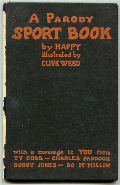 A Parody Sports Book by Happy Illustrated by Clive Weed with A Message from Ty Cobb