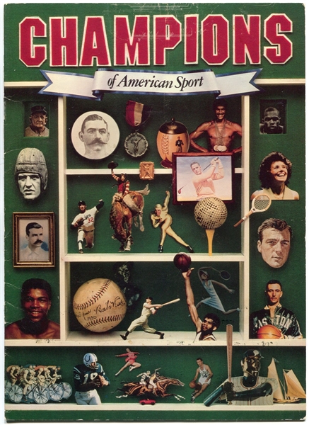 1981 Champions of American Sport Card Booklet with All Cards
