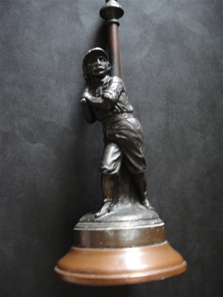 1881 Edward Miller Co. Hartford Baseball Club Oil Lamp Figure