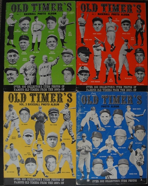 Old Timers Baseball Photo Album Magazine First 4 Volumes