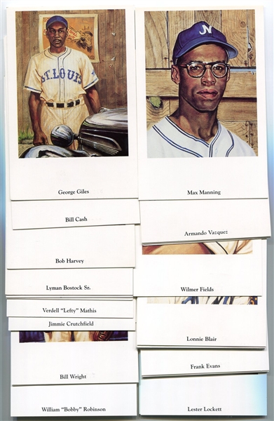 1991 Ron Lewis Negro League Stars Complete Set & Susan Rini Negro League Series 1 Set
