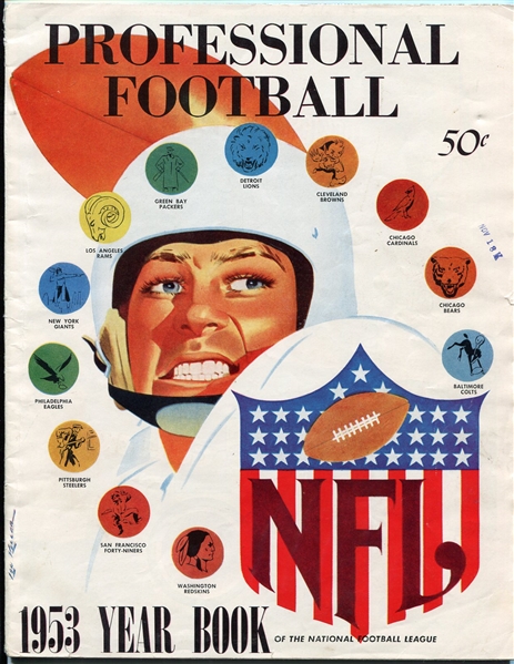1953 Professional Football Year Book 