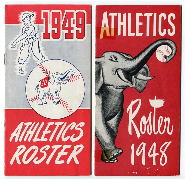 1948 & 1949 Philadelphia Athletics Roster Booklets