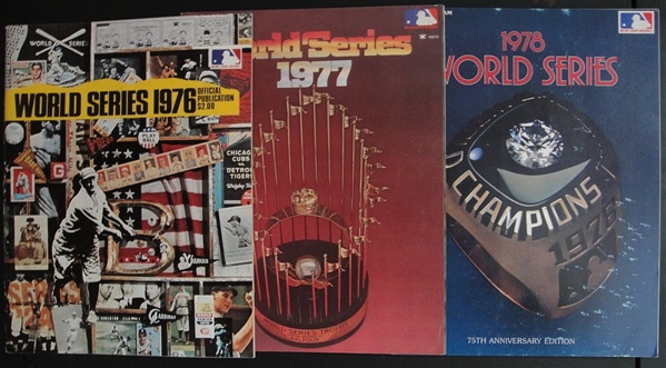 1970s-1990s New York Yankees Programs, Yearbooks 11 Items