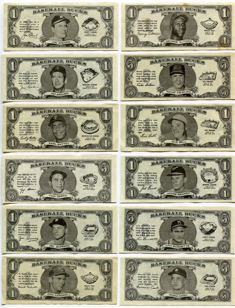 1962 Topps Baseball Bucks Near Set Exmt-Nrmt 80 of 96 With HOFers