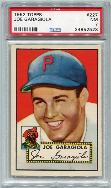 1952 Topps #227 Joe Garagiola PSA 7
