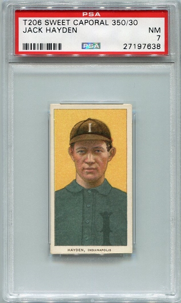T206 Jack Hayden Indianapolis PSA 7 Sweet Caporal 350 Factory 30 1 of 1