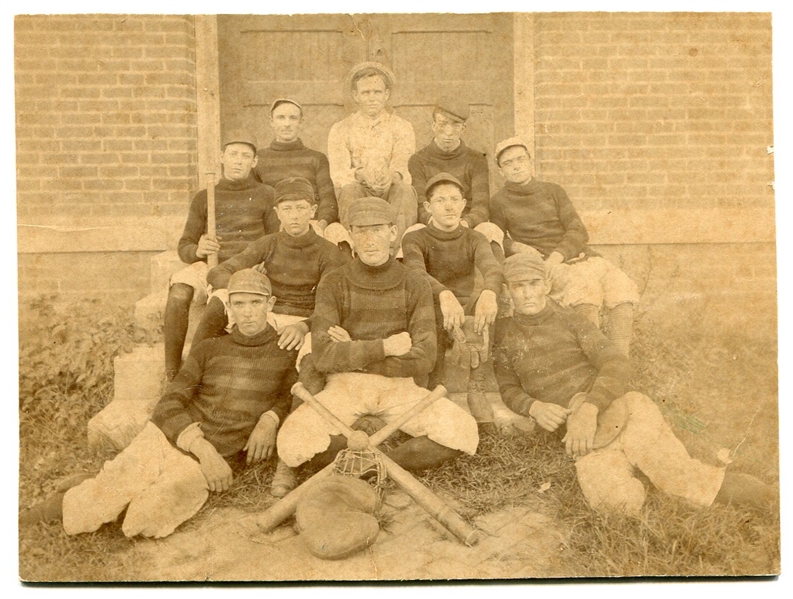 Circa 1880s Baseball Team Cabinet Photo