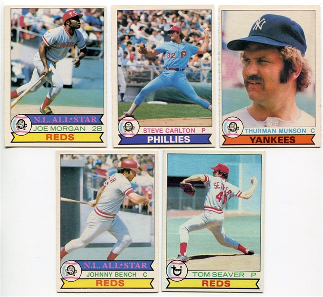 1979 O-Pee-Chee & Topps Lot of 5 HOFers
