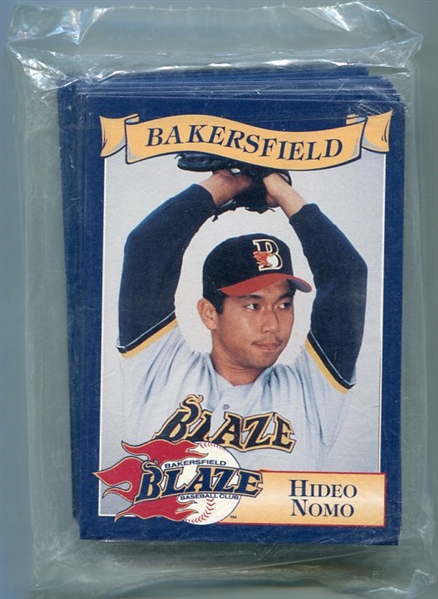 1995 Bakersfield Blaze Complete 32 Card Set  w/Nomo