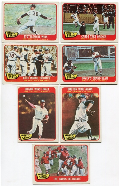 1965 Topps World Series Subset 6 Different