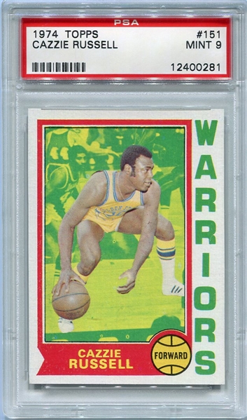 1974-75 Topps Basketball #151 Cazzie Russell PSA 9