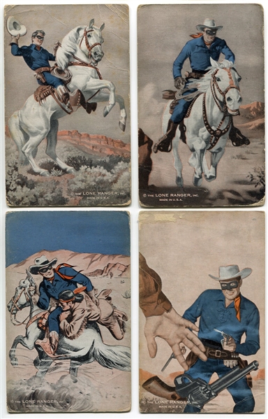 1940s/50s Lone Ranger Exhibits Cards Lot of 6 Different