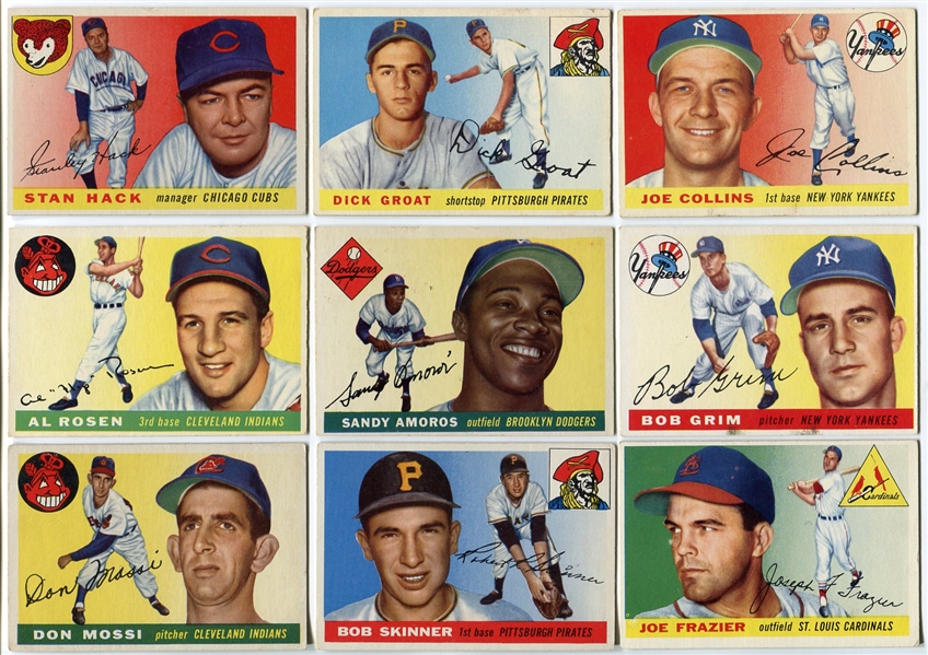 1955 Topps Lot of 13 Different VG/EX to EX