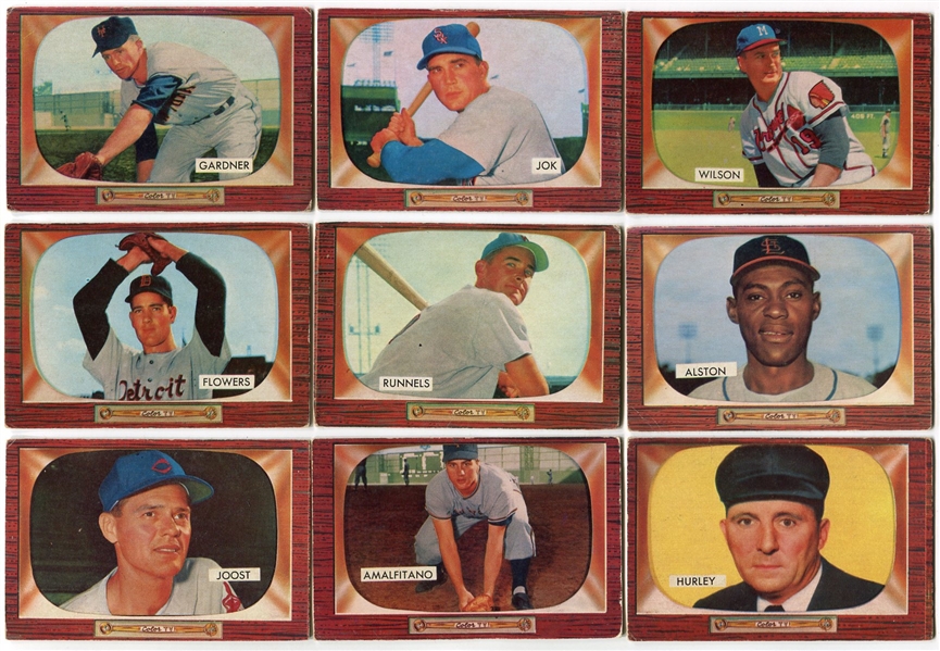 1955 Bowman High Number Lot of 11 Different w/Umpires