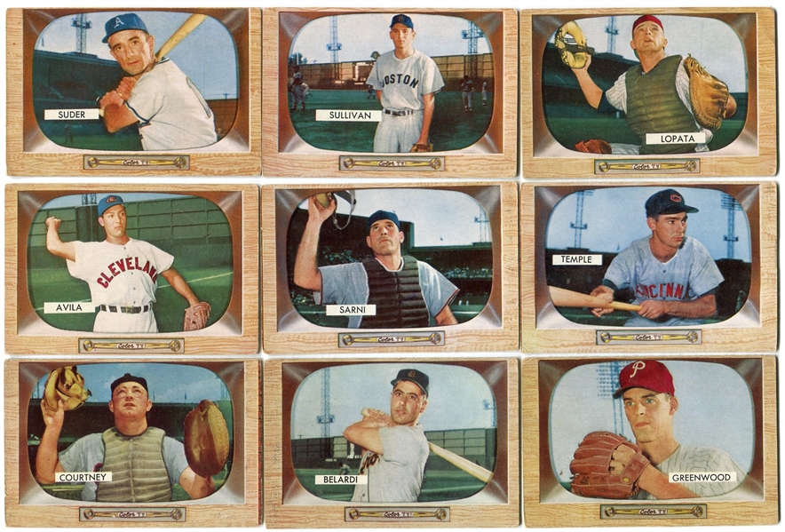 1955 Bowman Lot of 60 Different 