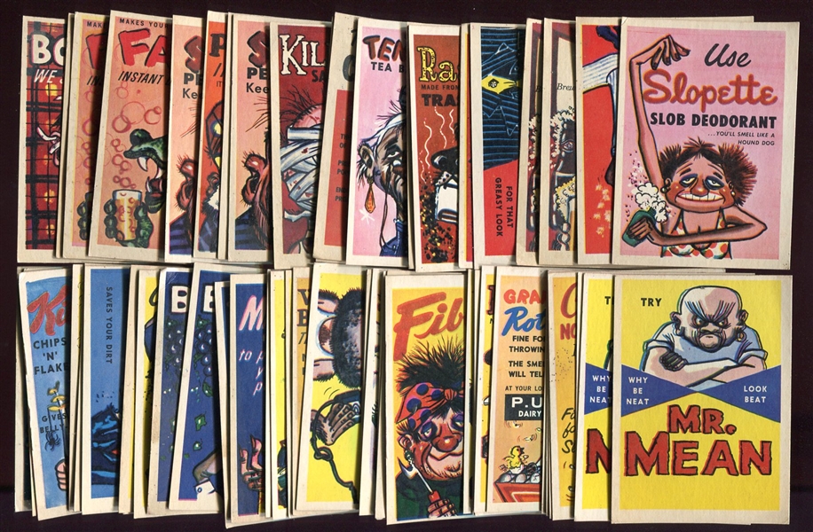 1960 Foney Ads Lot of 57 Assorted Cards