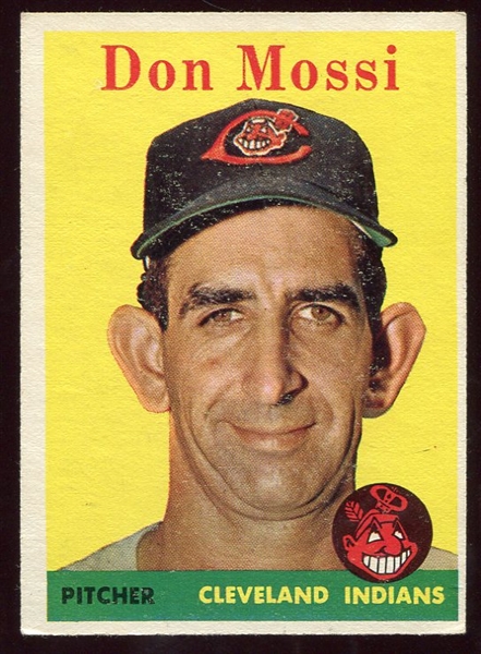 1958 Topps #35a Don Mossi Yellow Team EX