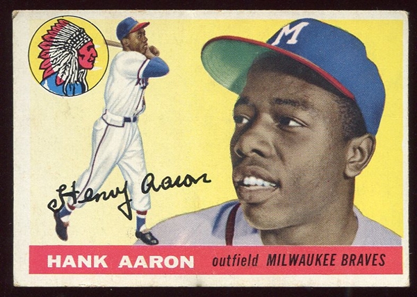 1955 Topps #47 Hank Aaron VG+