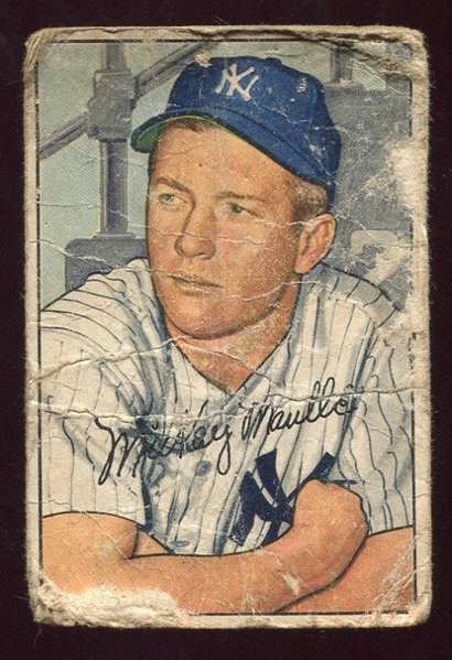 1952 Bowman Mickey Mantle Plus Others