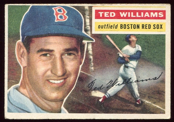 1956 Topps #5 Ted Williams VG+