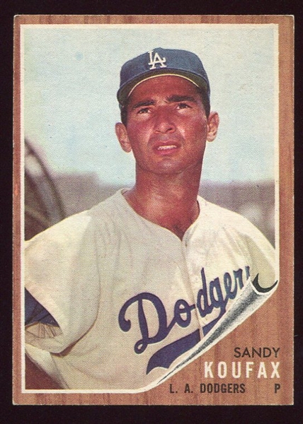 1962 Topps #5 Sandy Koufax EX