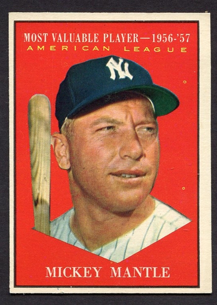 1961 Topps #475 Mickey Mantle All-Star Nrmt
