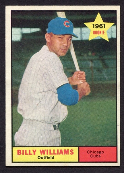1961 Topps #141 Billy Williams Rookie Card Nrmt