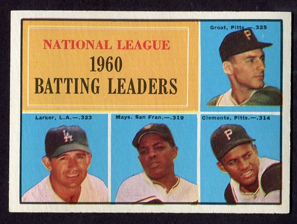 1961 Topps #41 National League Batting Leaders Nrmt