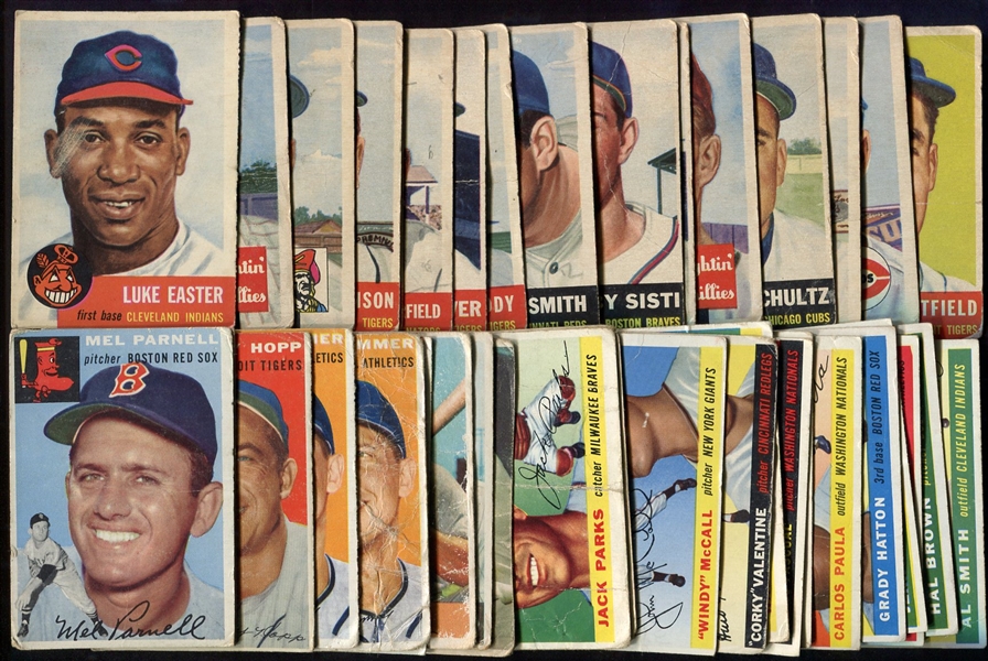1953-1955 Topps & Bowman Lot of 38 Cards