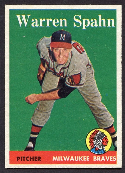 1958 Topps #270 Warren Spahn Exmt