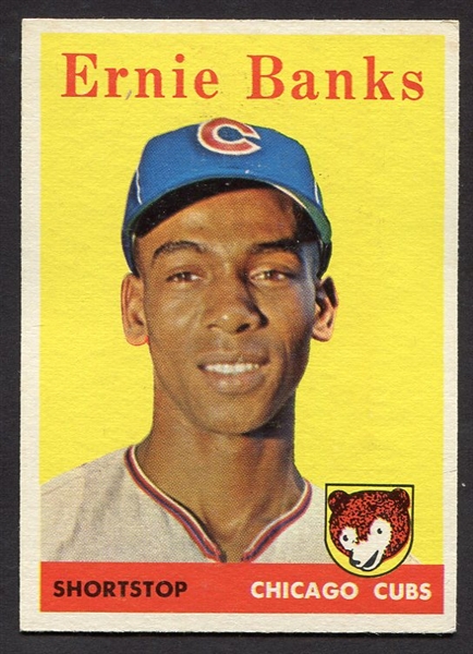 1958 Topps #310 Ernie Banks Exmt