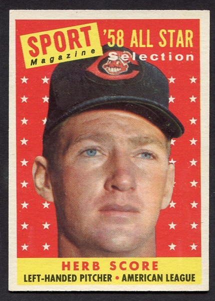 1958 Topps #495 Herb Score All-Star Exmt+