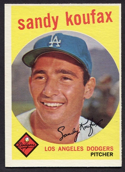 1959 Topps #163 Sandy Koufax Exmt