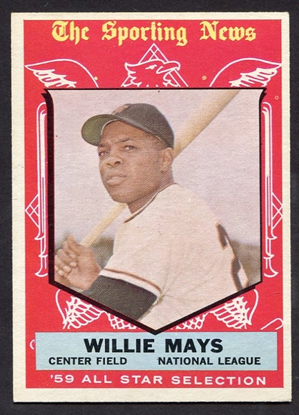 1959 Topps #563 Willie Mays All-Star Exmt