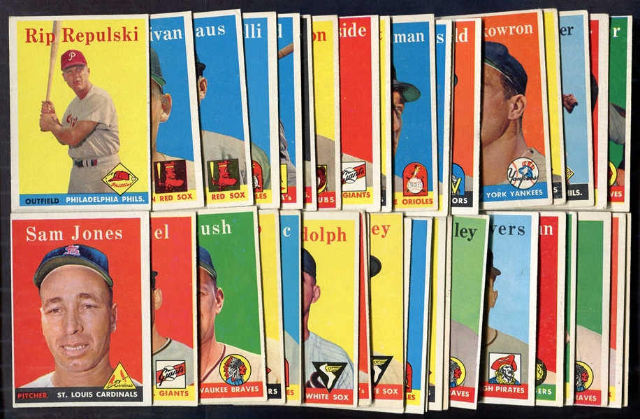 1958 Topps Lot of 44 Different 