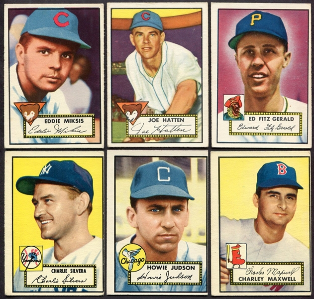 1952 Topps Lot of 13 Different