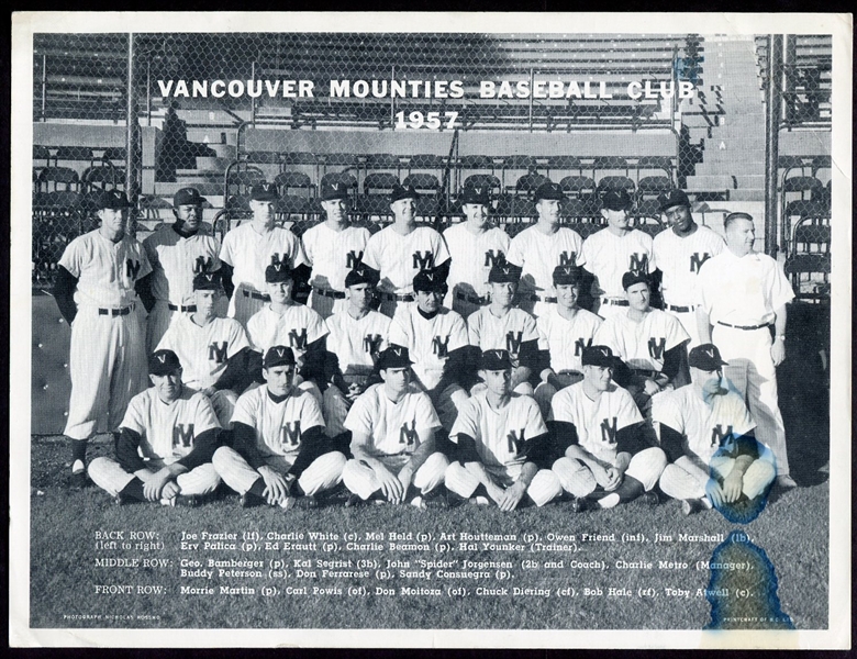 1950s & 60s Vancouver Mounties Team Issued Photos 5 Different