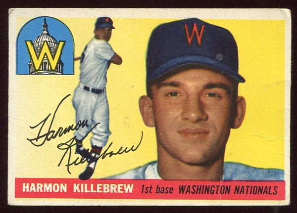 1955 Topps #124 Harmon Killebrew Rookie Card VG