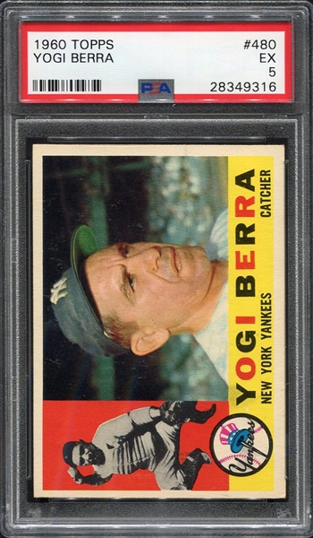 1960 Topps #480 Yogi Berra PSA 5
