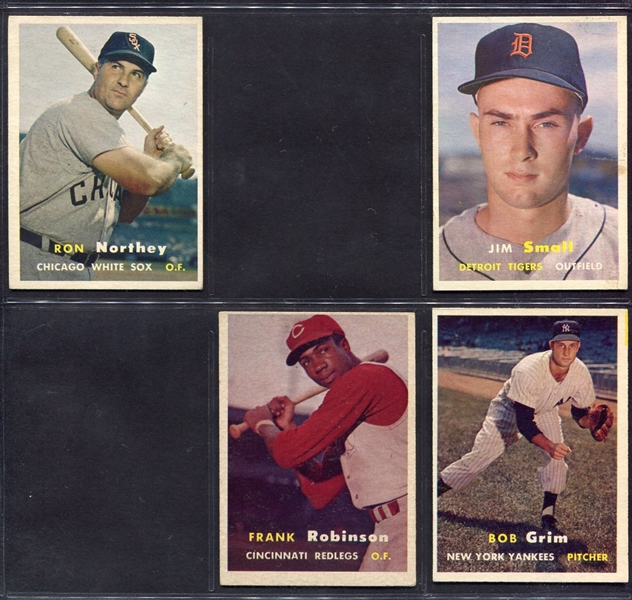 1957 Topps Starter Set of 153 Different Mostly Ex+/-