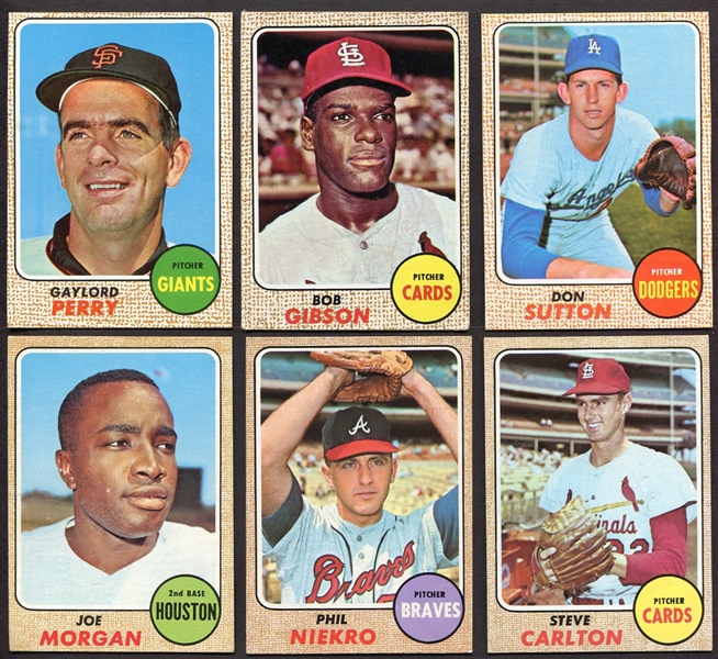 1968 Topps Starter Set of 124 Different Mostly Exmt or Nicer
