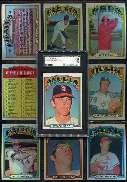 1972 Topps Complete Set of 772 Mostly Ex-Nrmt w/SGC 84 Ryan