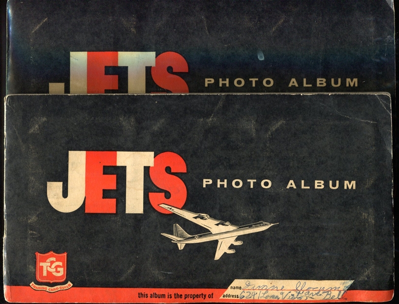1956 Topps Jets Near Set in 2 Albums 219 of 240 Cards