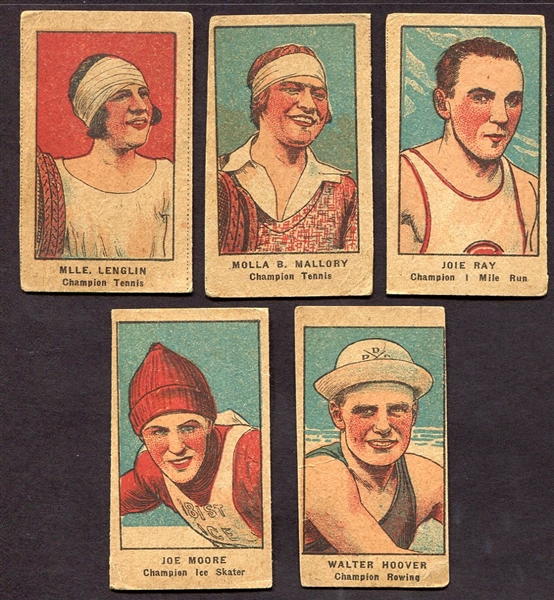 1921 W551 Lot of 5 Different
