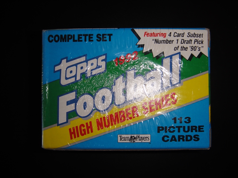1992 Topps Football High Series Sealed Box