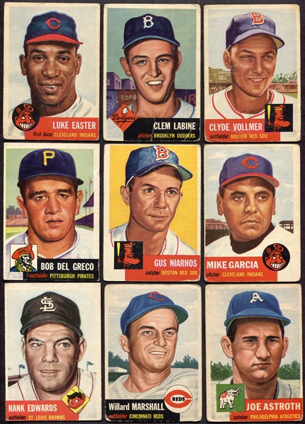 1953 Topps Lot of 25 Different