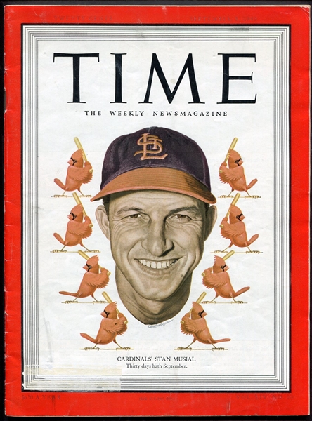 1949 Time Magazine with Stan Musial on the cover