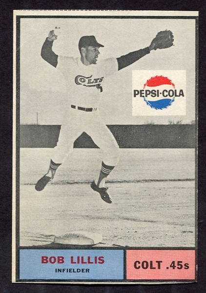 1963 Pepsi-Cola Bob Lillis SP