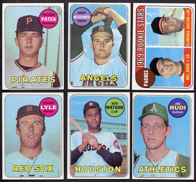 1969 Topps Lot of 6 Rookie Cards Exmt to Nrmt